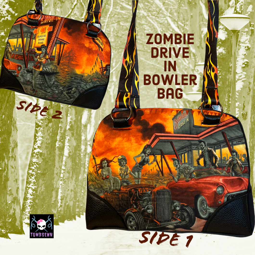 Zombie Drive In Bowler Bag