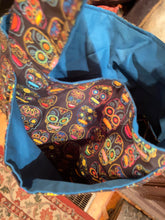 Load image into Gallery viewer, Sugar Skull reversible tote bag
