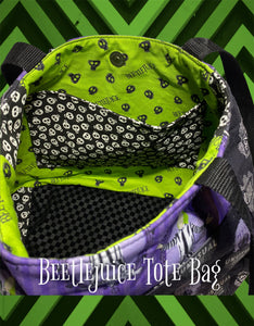 Beetlejuice Tote Bag
