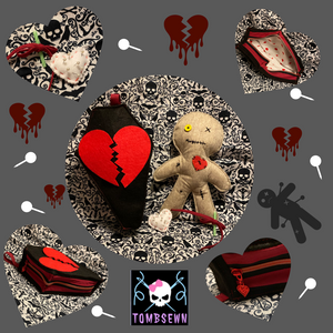 Voodoo Doll with coffin bag.