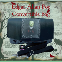 Load image into Gallery viewer, Edgar Allan Poe Convertible Bag
