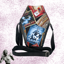 Load image into Gallery viewer, Classic Horror Movie Coffin Crossbody Bag
