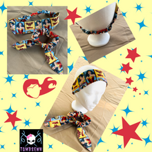 Load image into Gallery viewer, Wonder Woman scrunchie and headband set.
